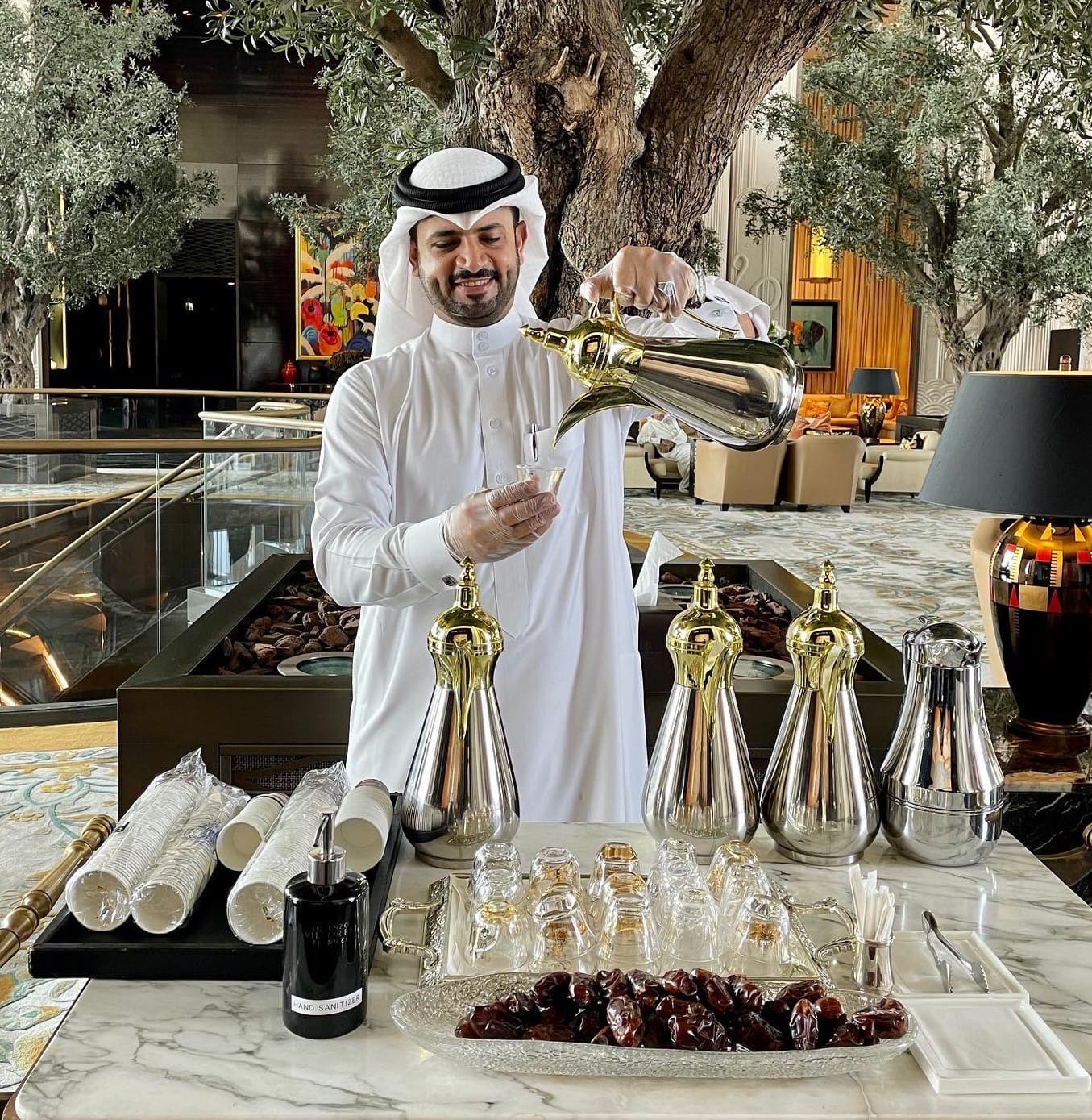 Saudi style Arabic coffee / Arabic culture best coffee service